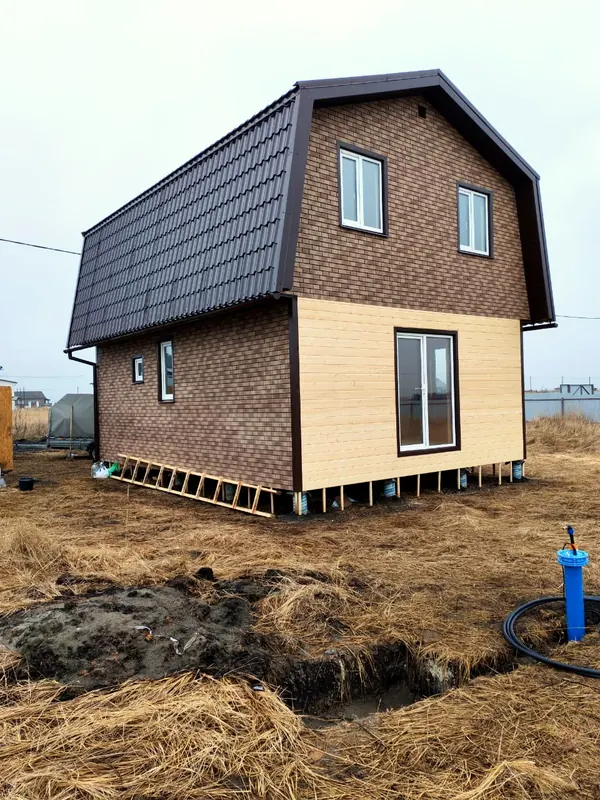 Каркасный дом 4×6 двухэтажный